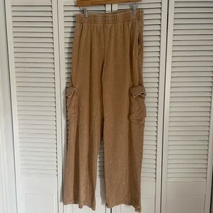 Tan Comfy Cargo Pants